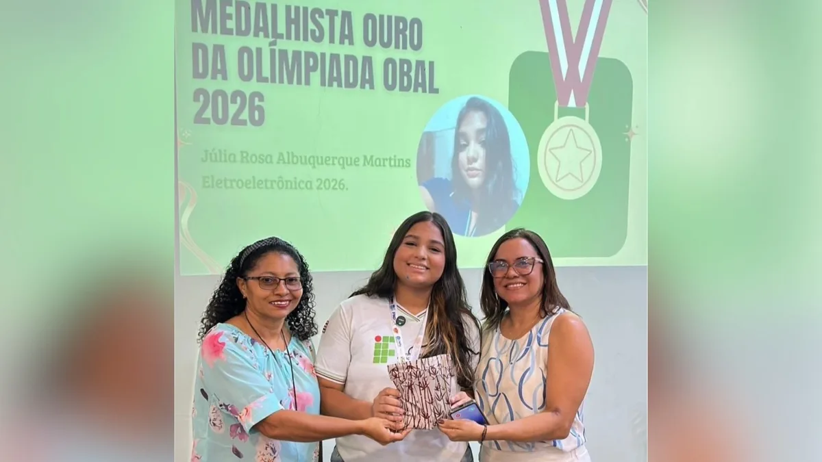 Estudante do IFMA conquista ouro em olimpíada com projeto para monitorar água de comunidades ribeirinhas