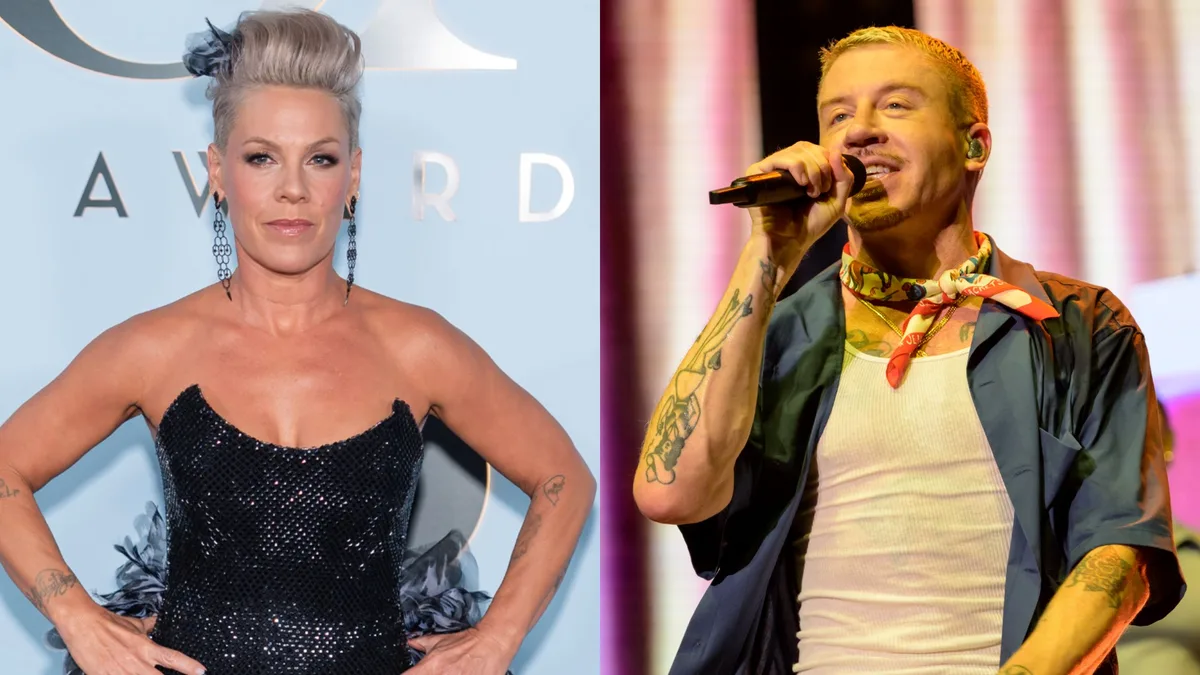 Pink se pronuncia após críticas por repudiar ato pró-Palestina de Macklemore: “Defendo meu povo” Foto: Getty