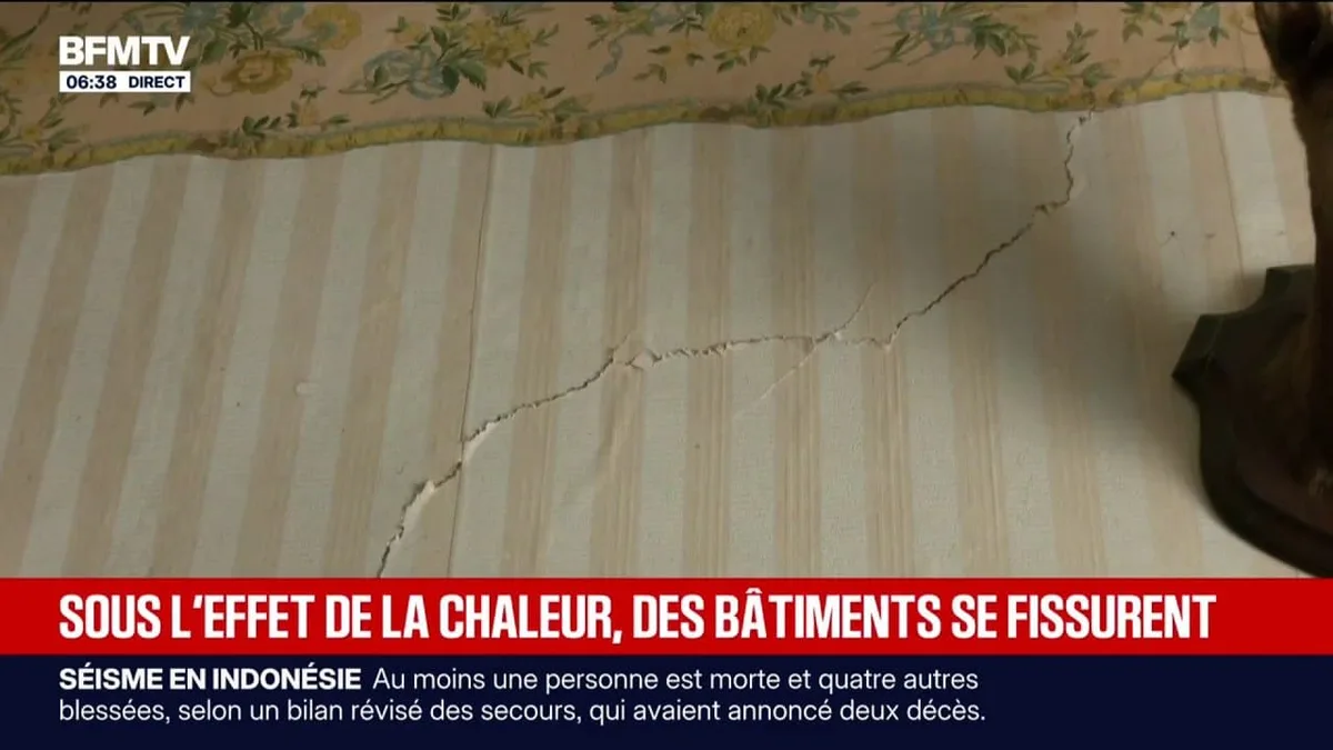 "Des dommages qui évoluent très rapidement": sous l'effet de la chaleur, des bâtiments se fissurent