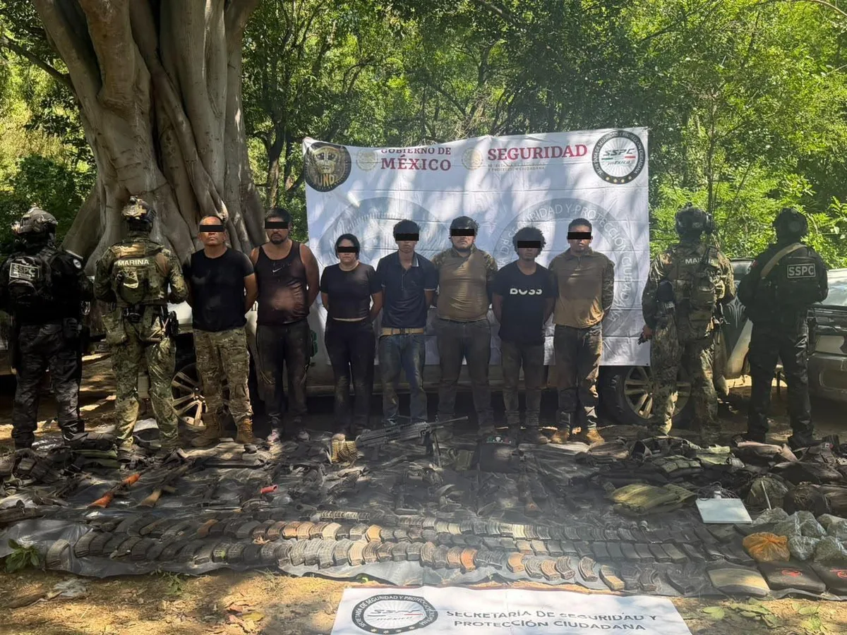 Caen 9 del Cártel de Sinaloa tras enfrentamiento con la Marina en la sierra límites con Durango