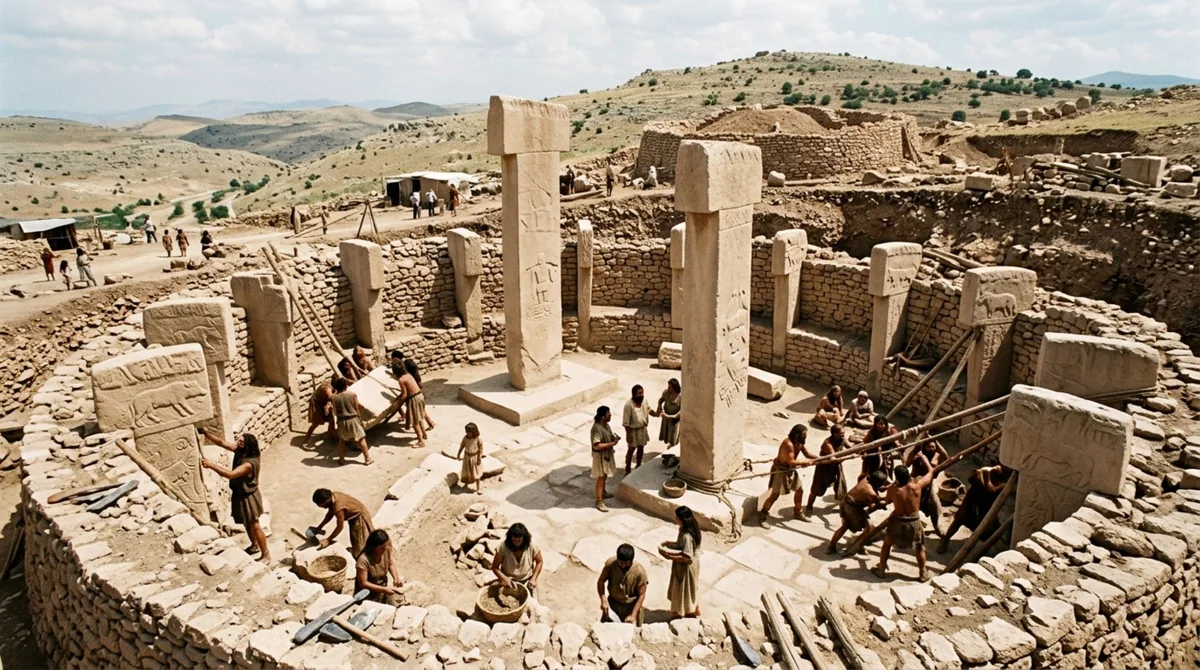 No sudeste da Turquia, enormes pilares de pedra decorados com animais foram erguidos há mais de 11.000 anos, antes do surgimento de muitas sociedades agrícolas plenamente estabelecidas, obrigando arqueólogos a repensar parte da história das primeiras construções monumentais