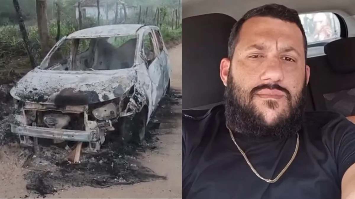 Motorista de aplicativo desaparece em Caruaru e carro é encontrado carbonizado