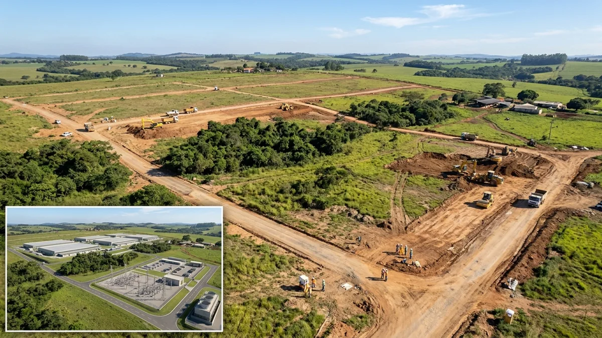 Megaobra de R$ 5 bilhões começa no interior de São Paulo em terreno de 944 mil m² e terá 115 mil m² de construção para erguer um campus de inteligência artificial