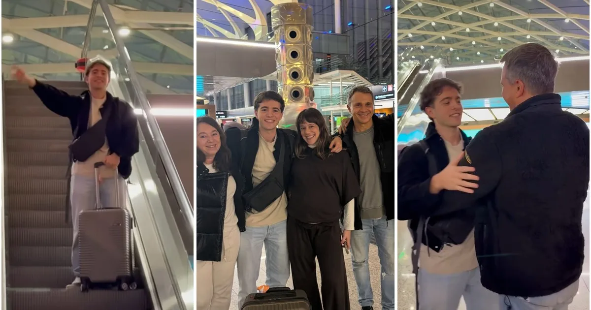 El hijo de Sergio Lapegüe se fue del país para estudiar en Harvard: la emotiva despedida de su familia