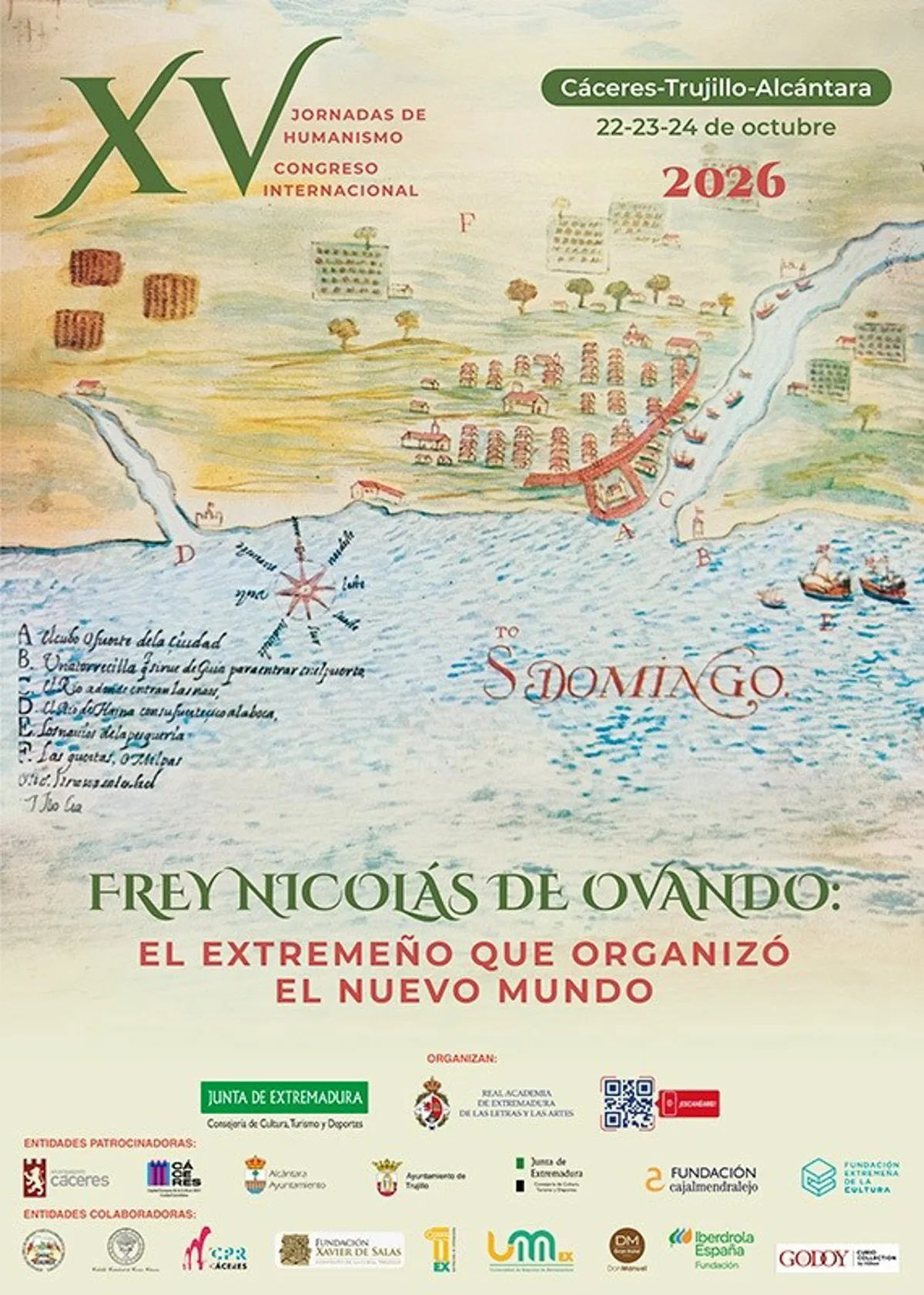 Miembros de la Academia Dominicana de la Historia participará en Extremadura un congreso sobre Nicolás de Ovando