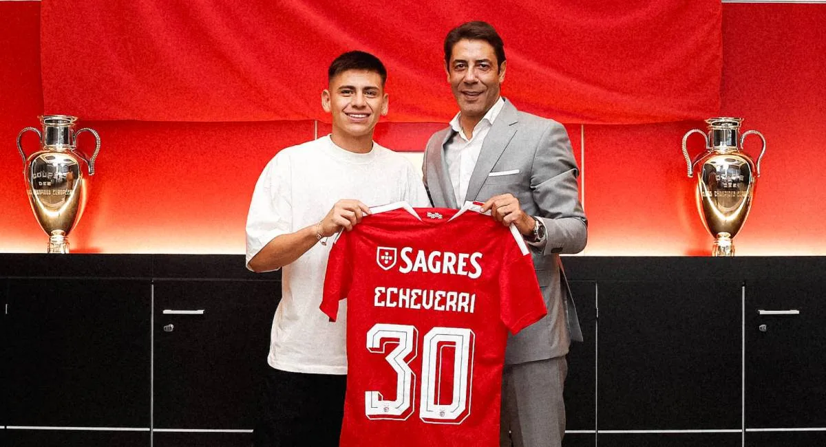 Oficial: Echeverri ficha por el Benfica