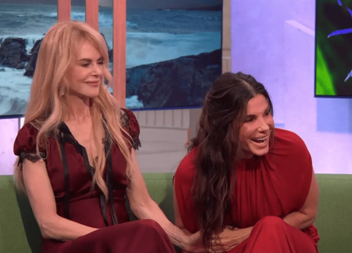 Sandra Bullock cracks up laughing as she makes suggestive Nicole Kidman comment on The One Show
