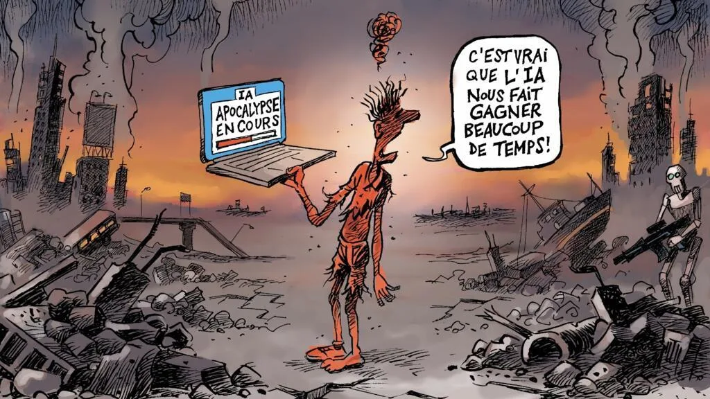 L'actu en dessin : l’IA pourrait-elle vraiment avoir notre peau ?