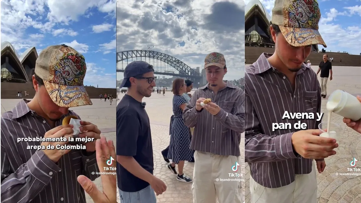 Australiano probó platos típicos de Colombia y este fue su veredicto: “Esto es puro amor”