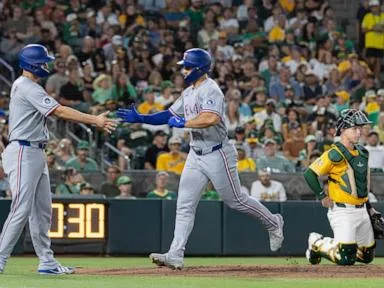 Langford hists go-ahead homer, Rangers beat Athletics 5-3 to end 4-game skid