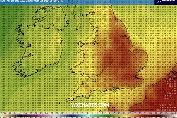 UK weather: Britain facing mega 29C late September heat blast with 24 counties forecast glorious sunshine