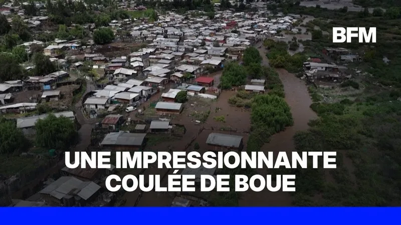 Chili: une impressionnante coulée de boue à Santiago fait au moins six blessés
