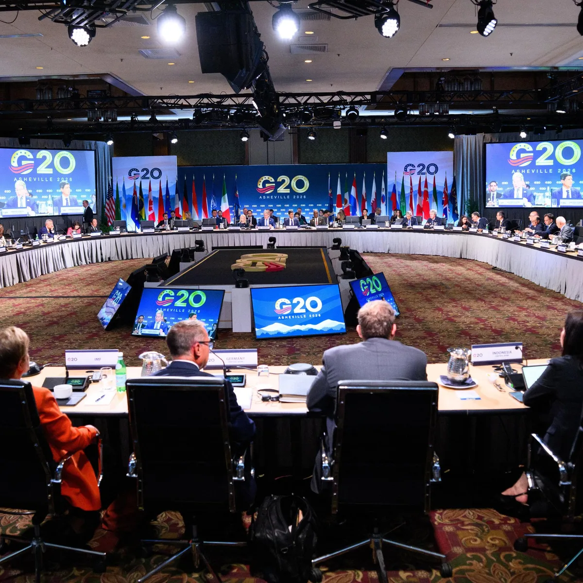 Asheville - Russischer Finanzminister nimmt an G20-Treffen teil - Klingbeil kritisiert Gastgeber USA