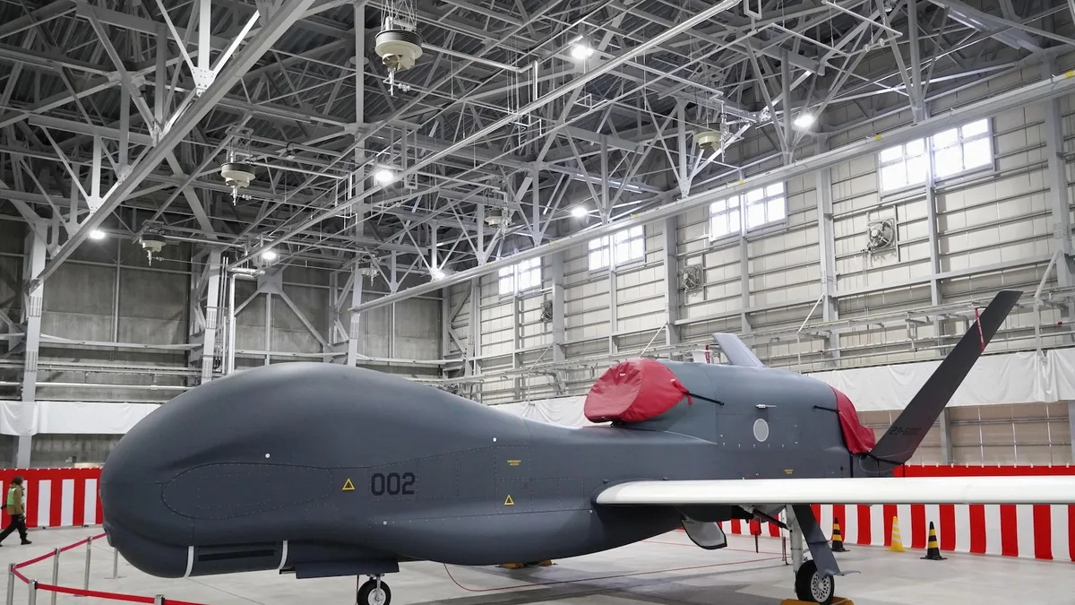 Japan loses contact with a surveillance drone off the country's northwestern coast