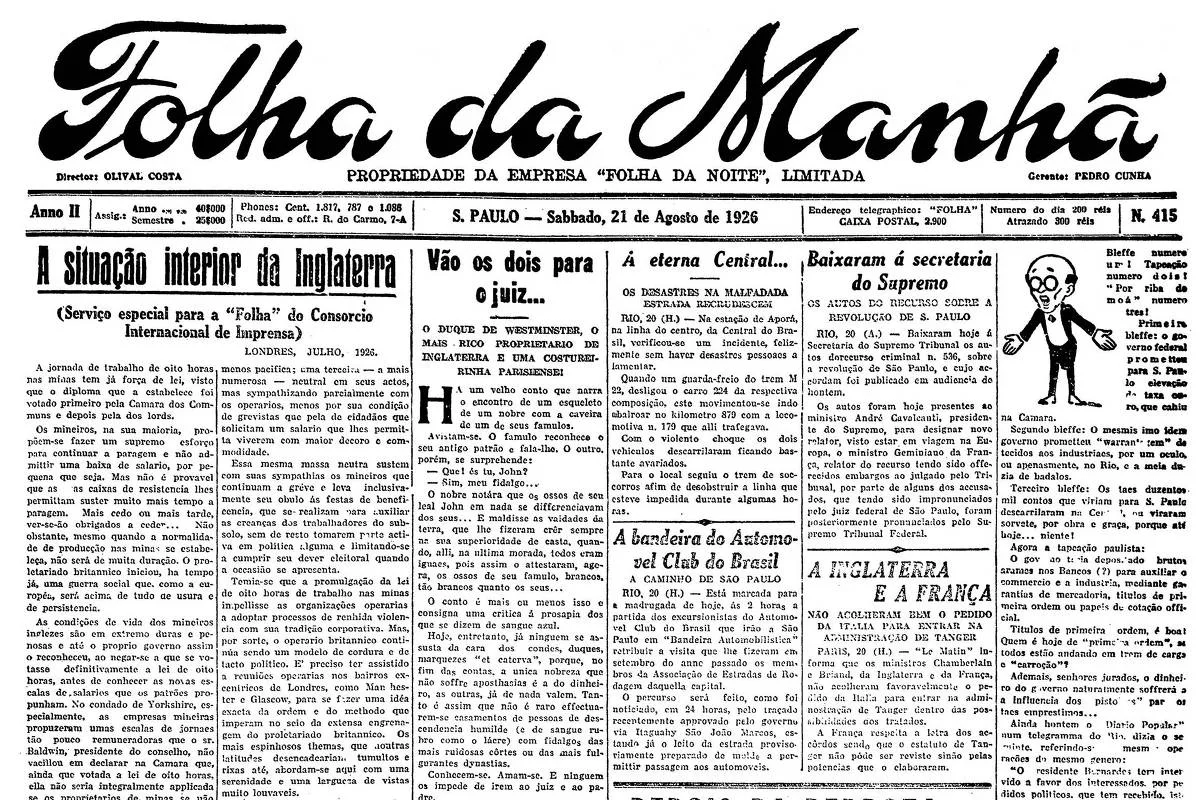 1926: Avião da Força Pública de SP é avariado ao pousar em Guatapará