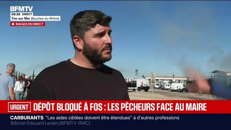 Dépot pétrolier bloqué à Fos-sur-Mer: "On a besoin d'aide", confie ce pêcheur du Grau-du-Roi
