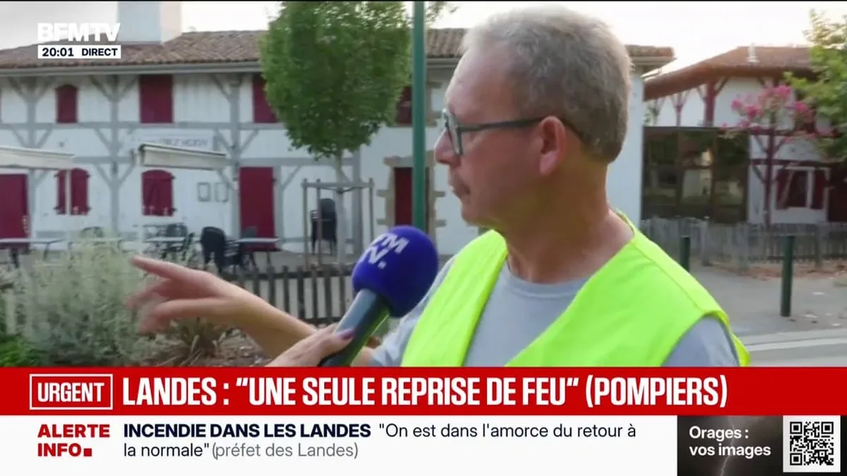 Incendie dans les Landes: une cinquantaine d'évacués vont pouvoir rentrer chez eux