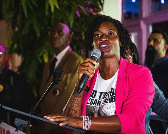 Democratic socialist Angie Nixon clinches surprise primary win in Florida US Senate race