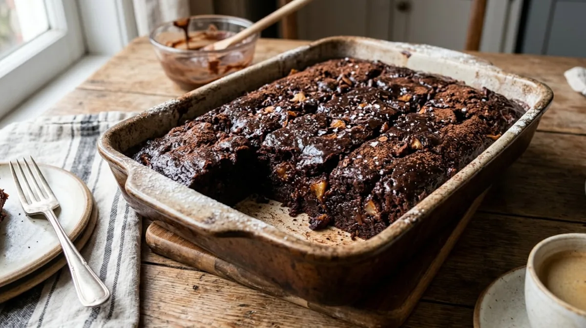 Con 2 manzanas, 3 huevos, yogur natural y 3 cucharadas de cacao amargo: cómo hacer una torta de chocolate húmeda