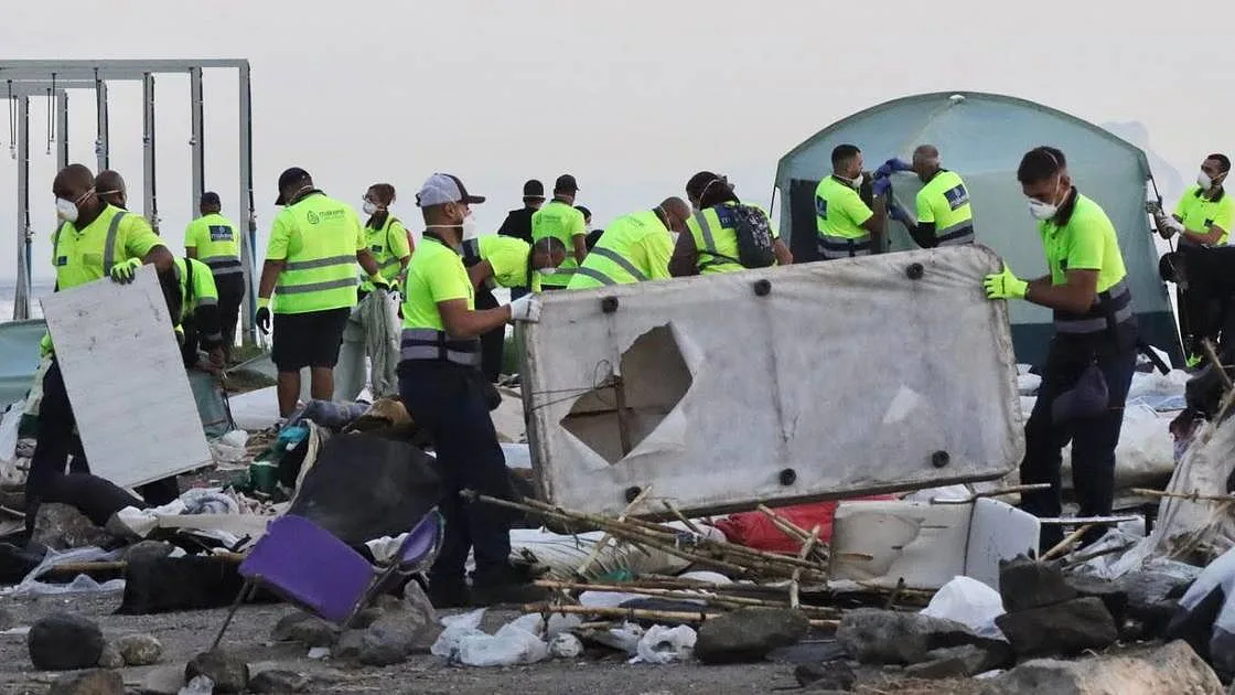 Desmantelado último acampamento de migrantes antes de visita do Rei a Ceuta, a primeira em 20 anos