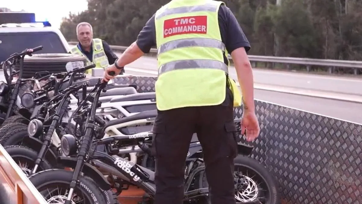 Police officer injured in alleged hit-and-run in e-bike blitz
