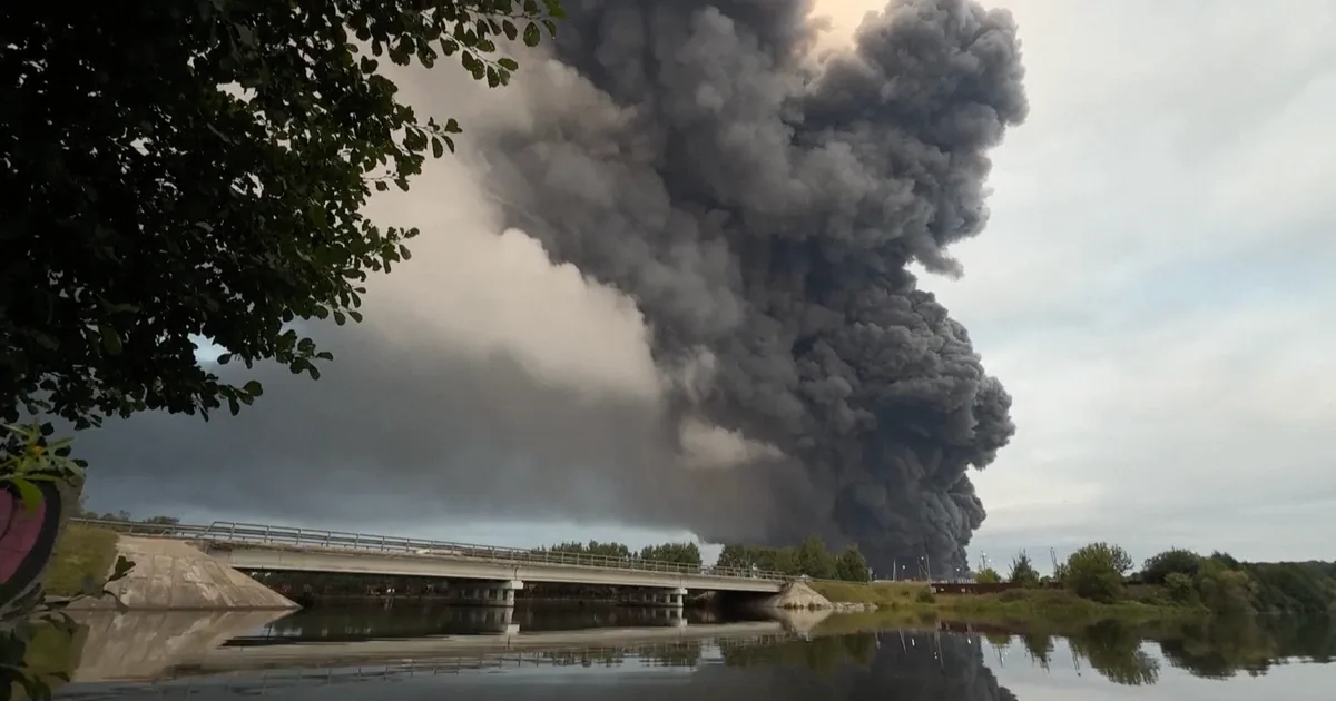 Ukraine launches one of the largest aerial attacks on Russia yet