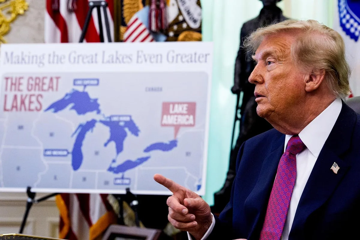 Trump says Apple Maps has now changed Lake Ontario to ‘Lake America’ for him: ‘Complete, ratified and binding’