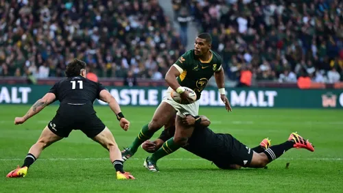 Cheslin Kolbe kicks Springboks to series-levelling win over All Blacks in Cape Town