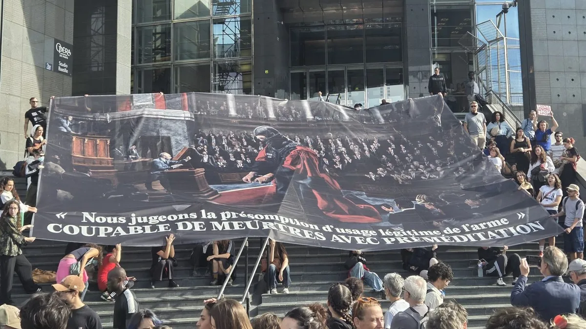 "Un ultime crachat à la tête des familles de victimes" : à Paris, des milliers de manifestants dénoncent la loi sur la présomption de légitime défense pour les forces de l'ordre