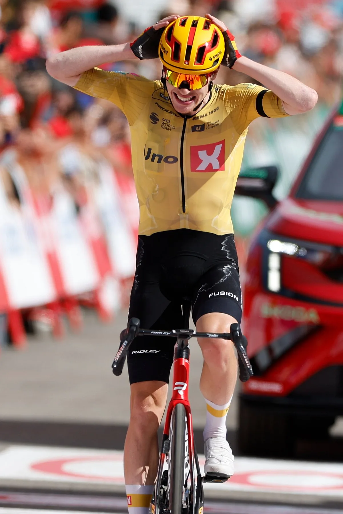 Norueguês Andres Leknessun vence sétima etapa da Vuelta e Pogacar reforça liderança