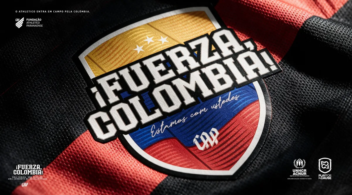 Athletico terá camisa com patch especial em ação de apoio à Colômbia