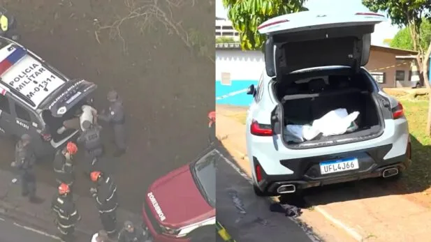 Vídeo: DJ Dani Brasil atropela e mata homem em situação de rua arrastado por 400m, foge e pula em piscina, diz PM Vídeo: DJ Dani Brasil é preso embriagado em fuga policial após atropelar e arrastar morador de rua em SP (Reprodução/TV Globo)