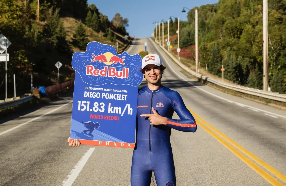 El español Diego Poncelet se convierte en el skater más rápido del mundo al alcanzar los 151,83 km/h