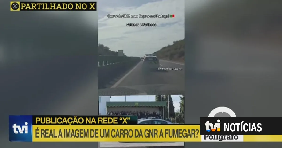 Polígrafo. É real o vídeo de um carro da GNR a fumegar?