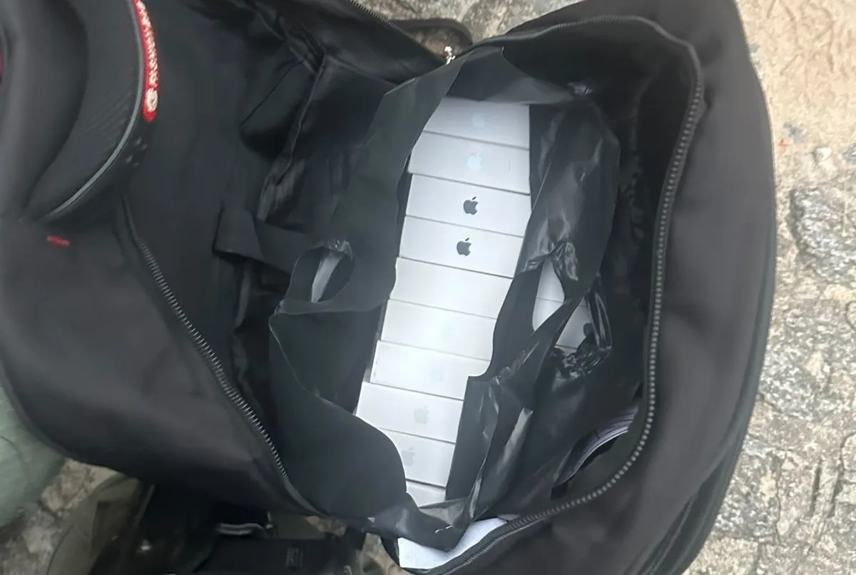 Jovem é detido com 66 iPhones sem nota fiscal no Recife
