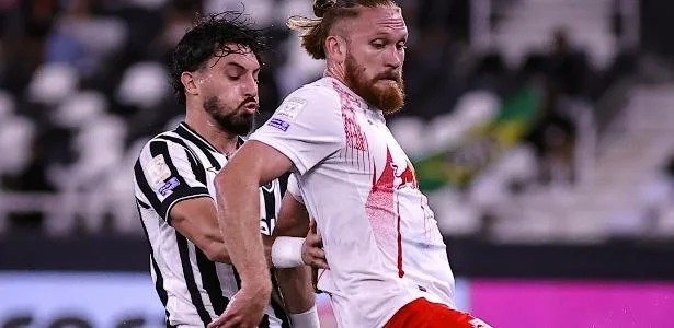 Botafogo e Bragantino empatam em jogo com revolta após expulsão de ex-Fla