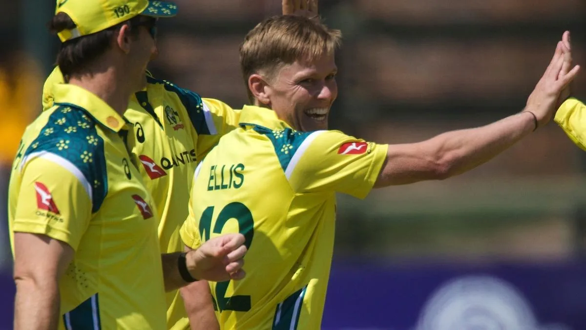 Aussie white-ball star Nathan Ellis hits winning runs with a ball to spare on career-best night against Zimbabwe