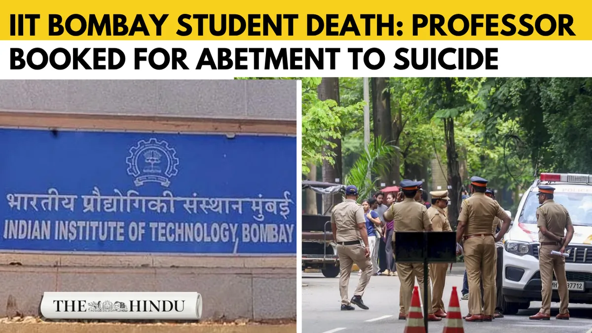 IIT-B faculty member booked over caste harassment in second-year BTech student’s suicide