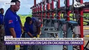 Abastecen a más de 6 mil familias con gas en Caicara del Orinoco