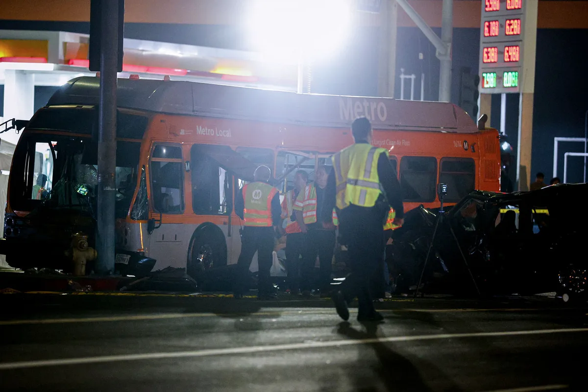 Driver charged with 2nd-degree murder in L.A. bus crash that news helicopter was covering