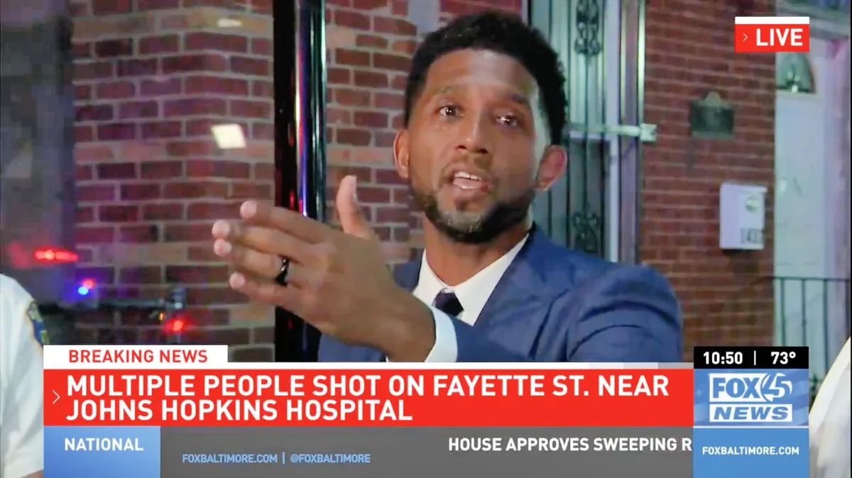 Baltimore Mayor Argues With Fox Reporter After Shooting