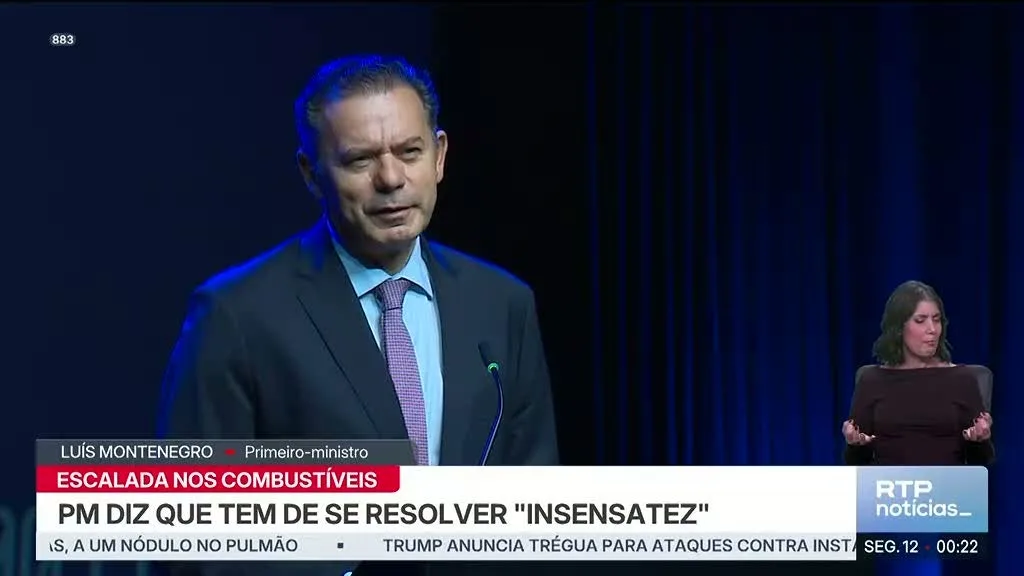 Montenegro critica "insensatez" na subida do petróleo