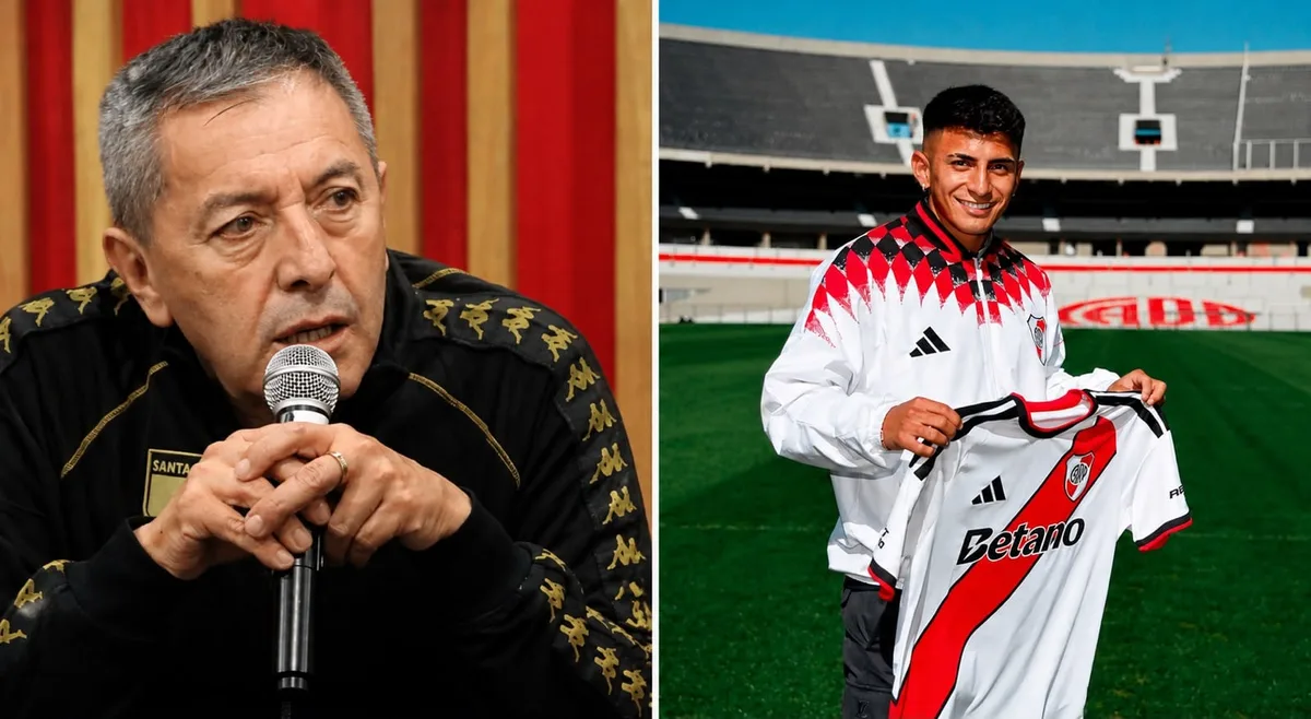 Eduardo Méndez, presidente de Santa Fe, lanzó un dardo en la previa ante River: “Esperemos que Almada juegue igual que en la ida”