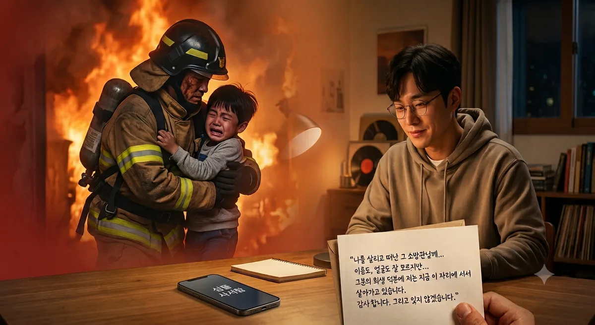 “나를 살리고 떠난 그 소방관님께”…보내지 못한 익명의 편지