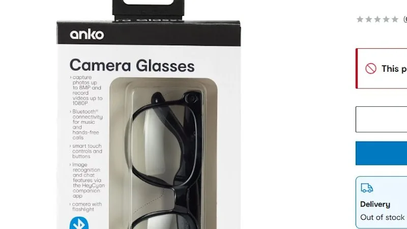 Kmart’s $89 camera glasses removed from sale online amid privacy backlash