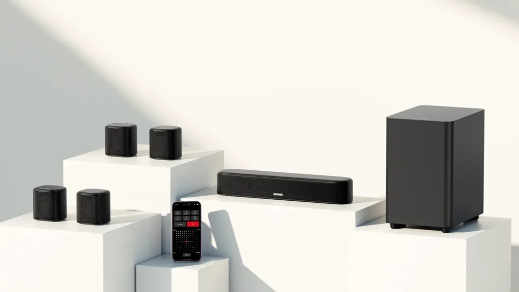 A precio de outlet esta barra de sonido con cuatro altavoces y un subwoofer inalámbrico. Es ideal para cualquier tele