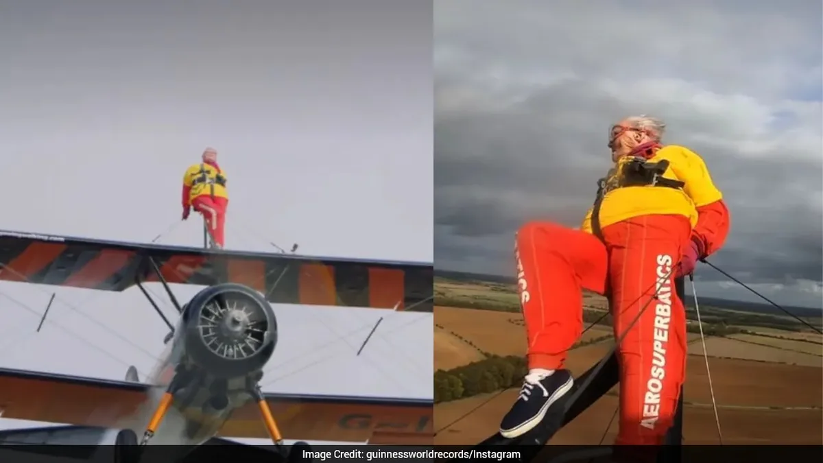99-Year-Old Woman Sets World Record As Oldest Female Wing Walker