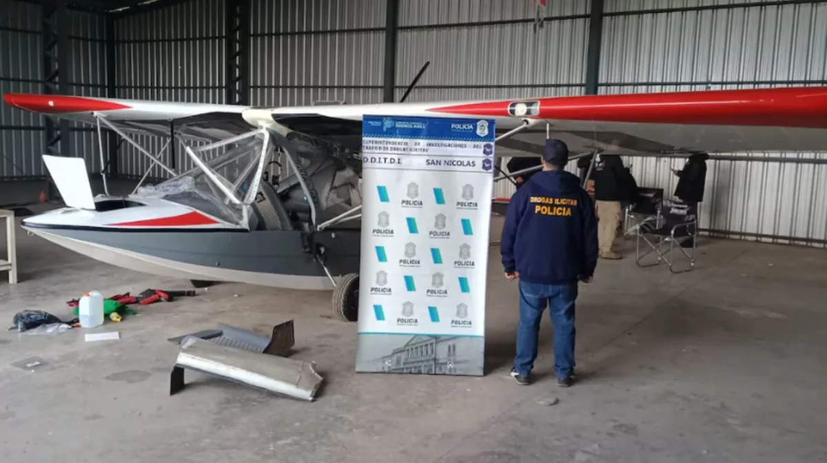Detuvieron a un piloto acusado de traficar droga entre Buenos Aires y Rosario con un hidroavión de US$70.000