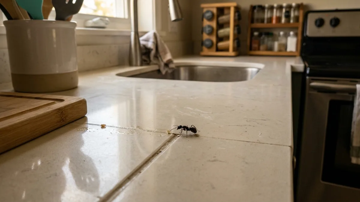 O que significa uma formiga andando sozinha pela sua casa; dica, você não deve matá-la