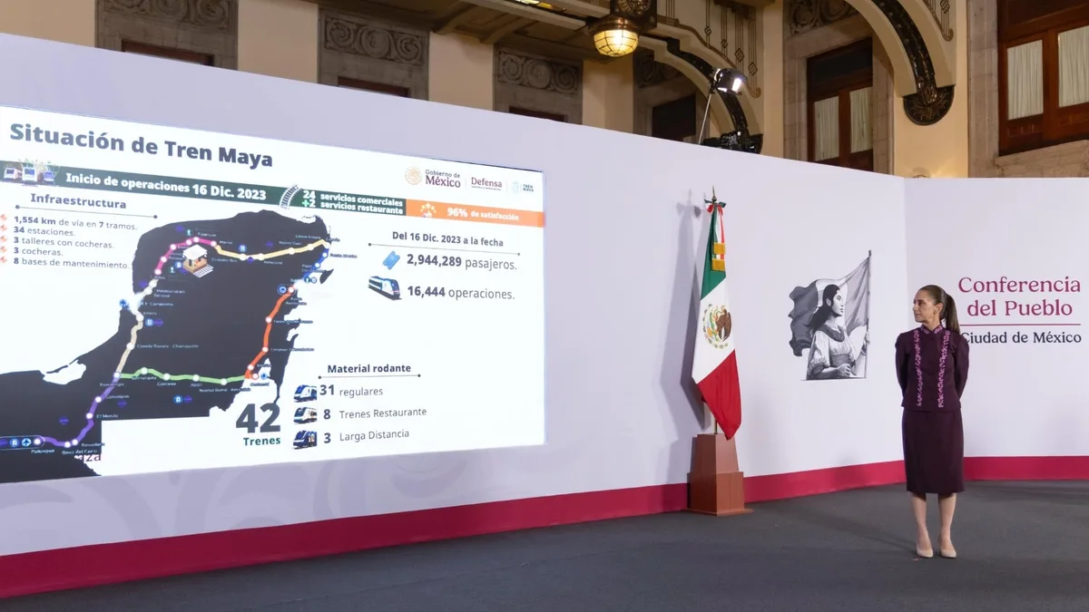 Tren Maya apunta a 4 millones de pasajeros para 2030: innovación y seguridad, entre sus principales retos